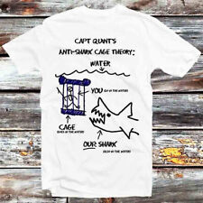 Jaws Paws Capt Quints Anti Shark Cage Theory Water T Shirt B997