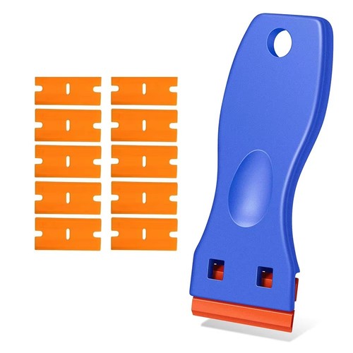 Plastic razor blade scraper - plastic,