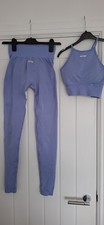 Ladies Bo & Tee Gym Set Size S Lilac Leggings Top