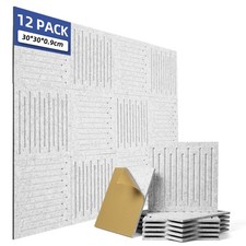 12X Acoustic Wall Panel Tiles