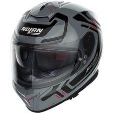NOLAN N80-8 ALLY GREY BLACK GLOSS FULL FACE MOTORCYCLE MOTORBIKE HELMET