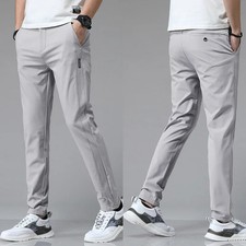Mens Slim Fit Stretch Trousers