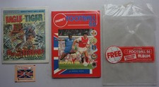 Eagle comic #202 Feb 1 1988+Free Gift Football Panini Sticker Album VF/NM,FN
