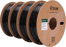4x eSUN PLA 3D Printer Filament 1.75mm Dimensional Accuracy +0.03mm Black 1x 1kg