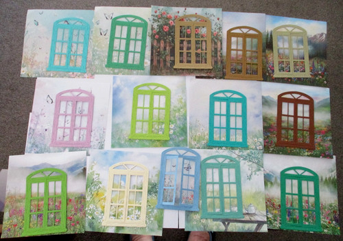 Windows die cuts and backing - die,