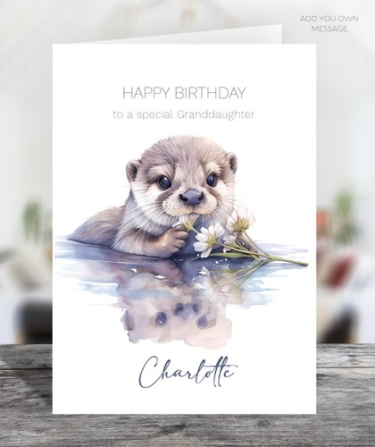 Personalised otter daisies - personalised,