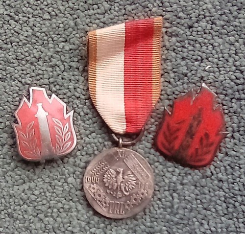 Fire service enamel - enamel, badges