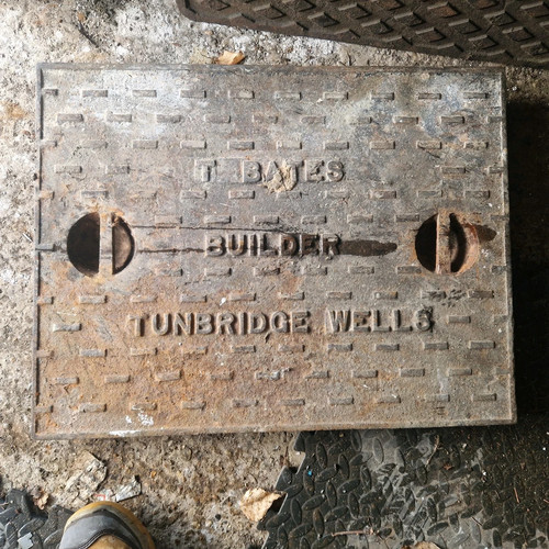 Cast iron manhole drain cover - iron,