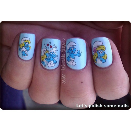 Set the smurfs nail - of,