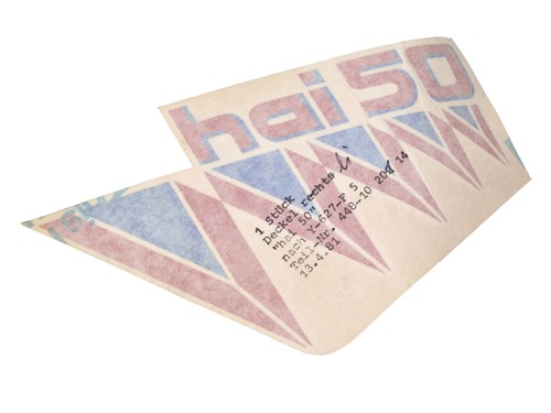 Sticker side cover left - , blue