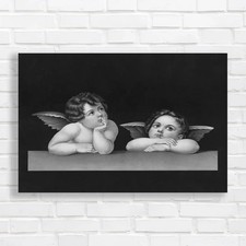 Vintage Cherub Angels Black