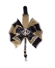 Black And Gold Personalised Pram Charm