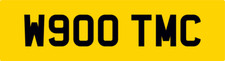 W900 TMC RARE OLD PREFIX STYLE PRIVATE CAR REG NUMBER PLATE FEES PAID TM TC MAC