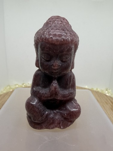Strawberry quartz buddha - strawberry,