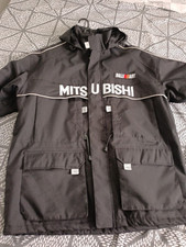 Rare mitsubishi 2in1 racing coat, size Large Excellent condition.