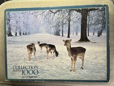 Deer In Winter - 1000 Piece Vintage Jigsaw Puzzle - Arrow 5814