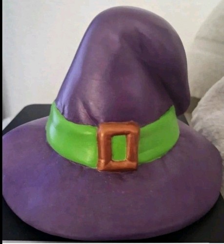Ceramic painted witch hat - witch,