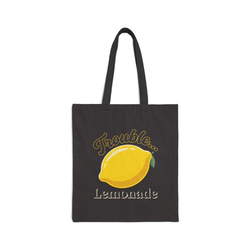 Trouble lemonade tote bag - trouble,