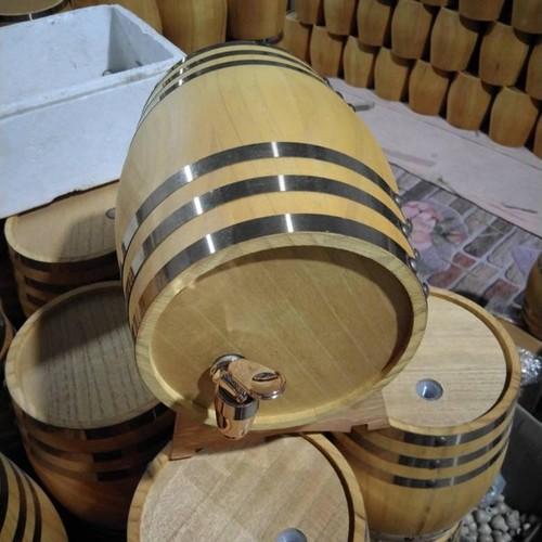 Oak barrel with - oak,