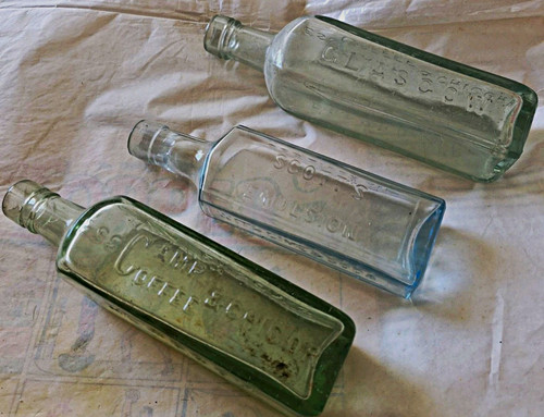 Vintage embossed glass - embossed,