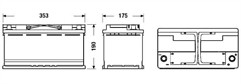 Exide ek950 start stop battery - start-stop,