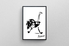 Picasso's Running Ostrich