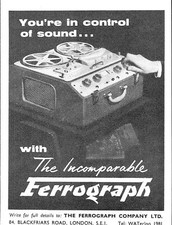 1963 Advert for FERROGRAPH
