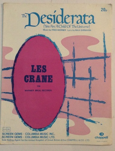 The desiderata fred wernier - the,