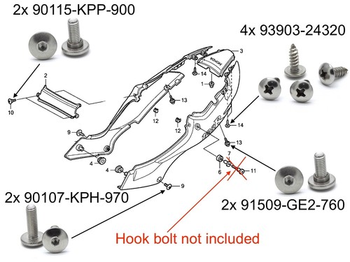 Honda cbr125r 2004 - cbr125r, rear