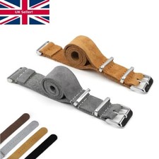 Real Suede Leather NATO Watch