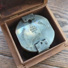 Brinton Compass MK1 1862 Stanley London in Box Military Style (AE22)