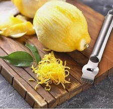 Stainless steel lemon zester - steel,