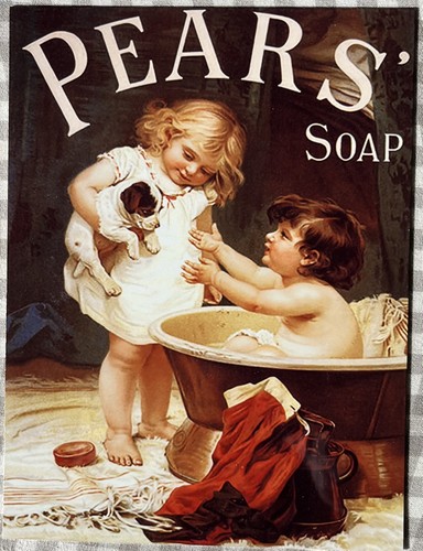Pears soap retro tin - tin, metal