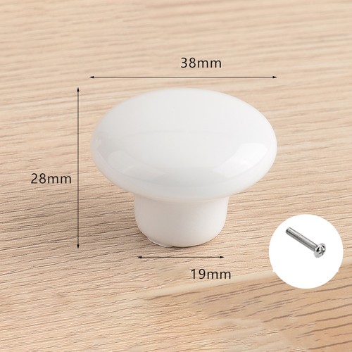 Ceramic door knobs round - ceramic,