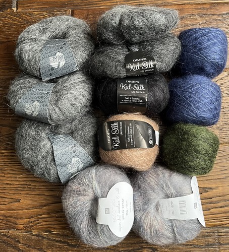 Job lot yarn bundle mohair