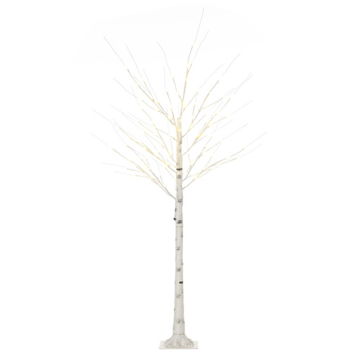 6ft pre lit - white, birch