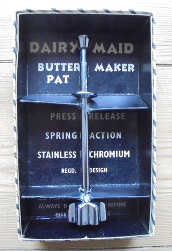 Vintage dairy maid butter - dairy,