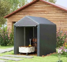 1.2x1.8m Portable Outdoor Garden Shed Weatherproof Plastic Storage Tent