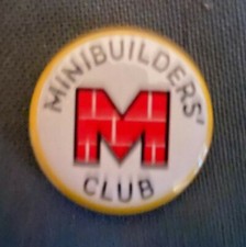 Minibuilders' Club Minibrix Vintage Pin Badge