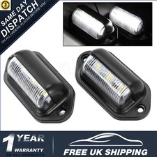 2X LED Number Plate Light Lamp Trailer Caravan Lorry Van Truck 12V 24V Universal