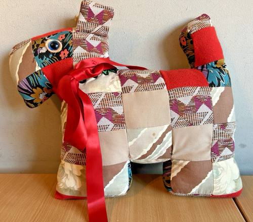 Vintage patchwork dog - vintage,