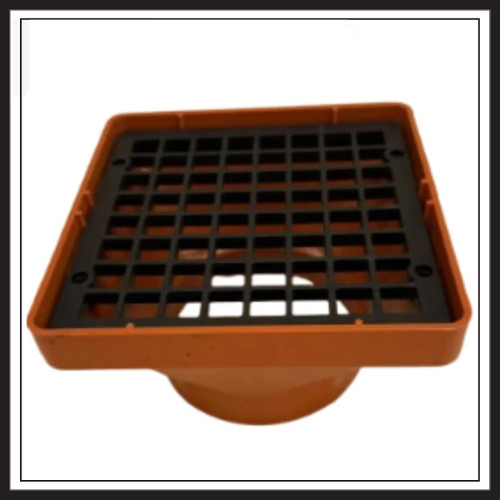110mm square gutter hopper - square,