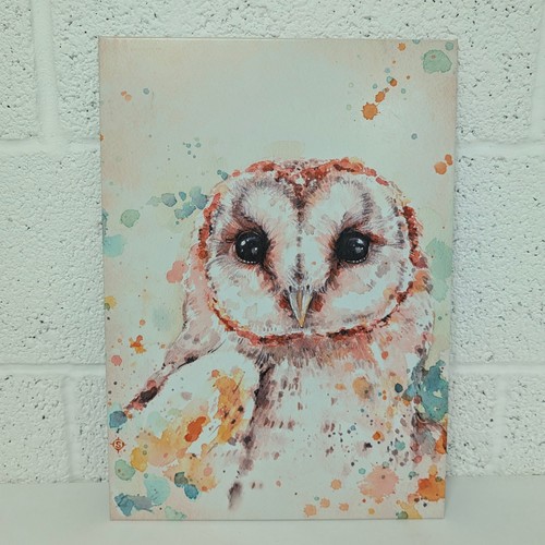 Displate gold series owl print - series,