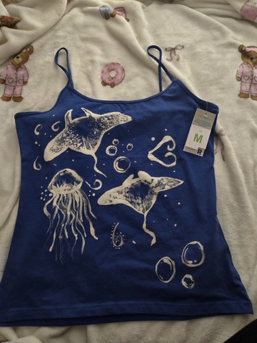Blue medium personalised vest - medium,