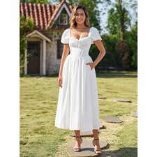 Floral Corset Midi Wedding