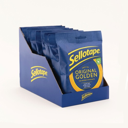 Pack clear sellotape 24mm x - 8,