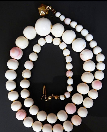 Angel coral pearl necklace - angel,