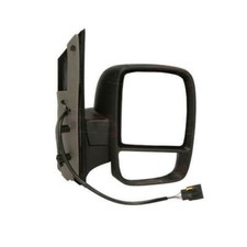 Fiat Scudo 2007-2016 Electric Door Wing Mirror Twin Glass Black Right Side