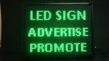 LED Sign Programmable LED Scrolling Sign Green Colour Message Board WIFI UK