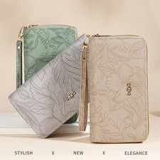 Women Floral Handheld Double